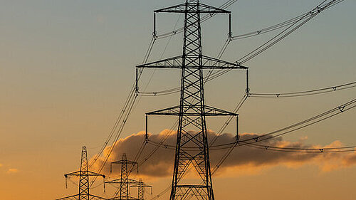 Pylons at Bicker Fen